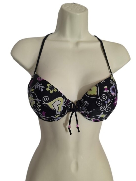Victoria's Secret Other - Victoria's Secret Bikini Top Black Multi Size 34C